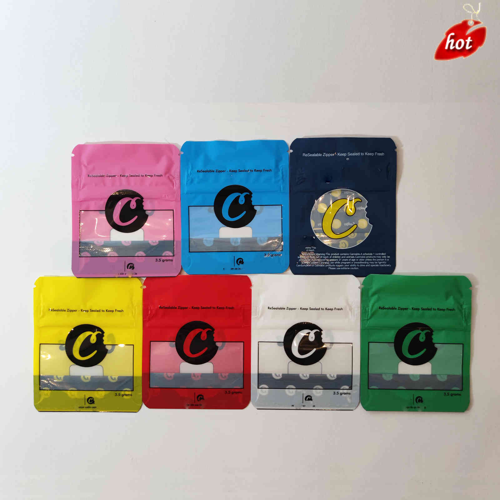 Wholesale regular C 8 Style edible BAG Blue Red Yellow White snack 3.5g Mylar edibles gummies Childproof Zipper stand up flower Packing Bags Y60L
Wholesale regular C 8 Style edible BAG Blue Red Yellow White snack 3.5g Mylar edibles gummies Childproof Zipper stand up flower Packing Bags Y60L
