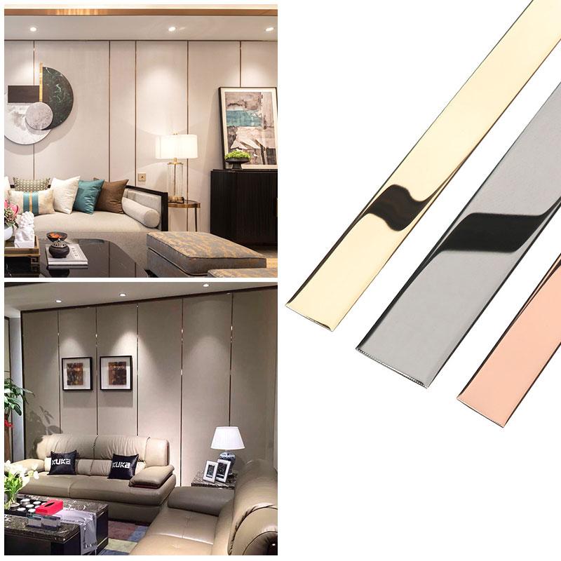 Wall Stickers 5M Self-adhesive Stainless Decorate Line Waterproof Seam Background Ceiling Edging Decal Modern Style Sticker
Wall Stickers 5M Self-adhesive Stainless Decorate Line Waterproof Seam Background Ceiling Edging Decal Modern Style Sticker