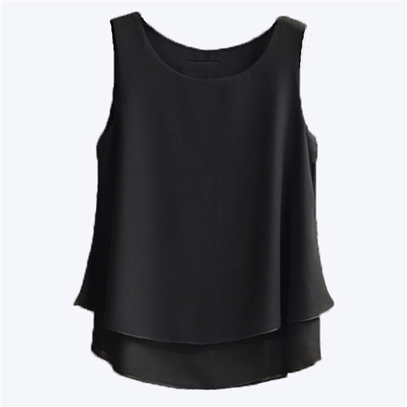 Summer Tops Women's Blouse Arrival Sleeveless O-Neck Chiffon Plus Size 5XL Casual Shirt For Girl Shir 210719, Rose red
Summer Tops Women's Blouse Arrival Sleeveless O-Neck Chiffon Plus Size 5XL Casual Shirt For Girl Shir 210719, Rose red
