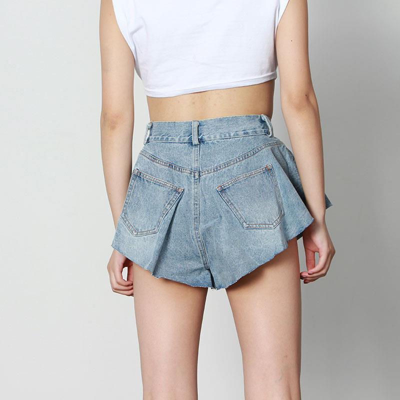 Summer 2021 Women's Sexy High Waist Loose Denim Shorts Mini Fashion Party Tide Jeans