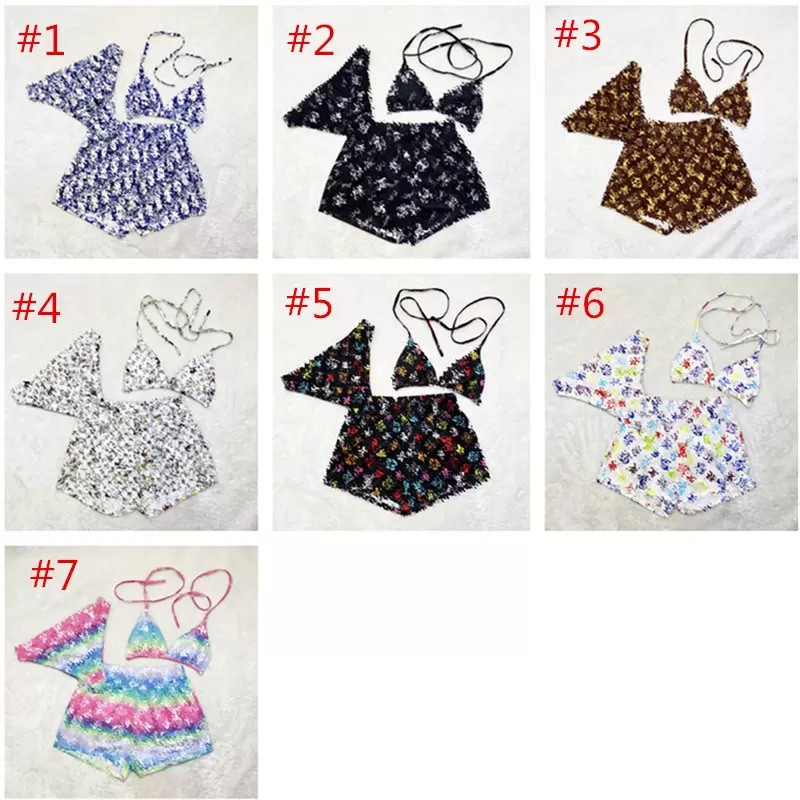 3pcs Set Women Swimwear Letter Designer Bikini Suit Classic Print Lace-up Bra Crop Top + Briefs + Shorts Swimsuit Ladies Beachwear Clothing
3pcs Set Women Swimwear Letter Designer Bikini Suit Classic Print Lace-up Bra Crop Top + Briefs + Shorts Swimsuit Ladies Beachwear Clothing