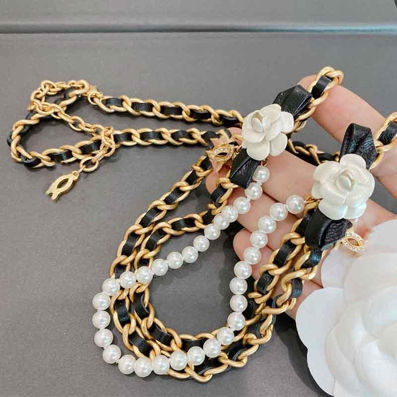Handcraft 2021 Runway Workshop Camellia Flower Belt Waistband Decorative Pearl Sheepskin Weaving Luxury Waist Chain Belts, Black;brown
Handcraft 2021 Runway Workshop Camellia Flower Belt Waistband Decorative Pearl Sheepskin Weaving Luxury Waist Chain Belts, Black;brown