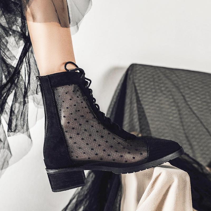 Boots Rome Cool Women's 2021 Summer Breathable Mesh British Style Thin Fashion Joker Thick Heel, Brown 4cm
Boots Rome Cool Women's 2021 Summer Breathable Mesh British Style Thin Fashion Joker Thick Heel, Brown 4cm