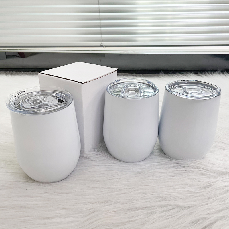 12oz Sublimation Wine Tumbler Stainless Steel Egg Shape Coffee Mug White Blank Insulated Water Bottle with Seal Lids, White for sublimation
12oz Sublimation Wine Tumbler Stainless Steel Egg Shape Coffee Mug White Blank Insulated Water Bottle with Seal Lids, White for sublimation