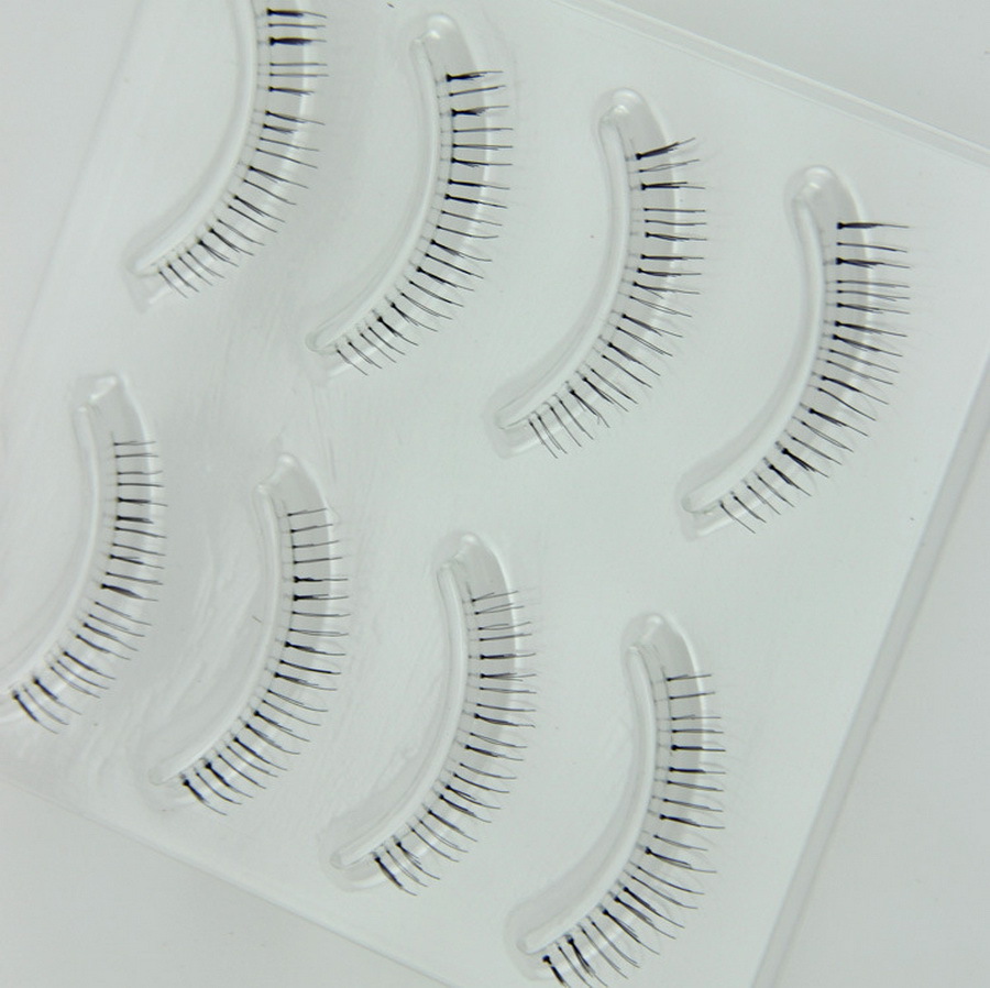 50set 4Pair/set Makeup Handmade Natural Under Lashes False Eyelashes Lower Bottom Eye Lashes Fashion