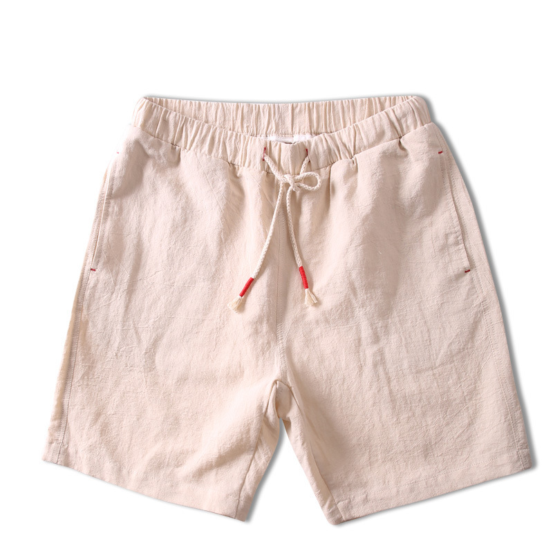 Summer Men Casual Short Male Cotton Linen Plus Size XXX 5XL 6XL 7XL Breeches Shorts Drawstring Elastic Waist Bermuda 210518