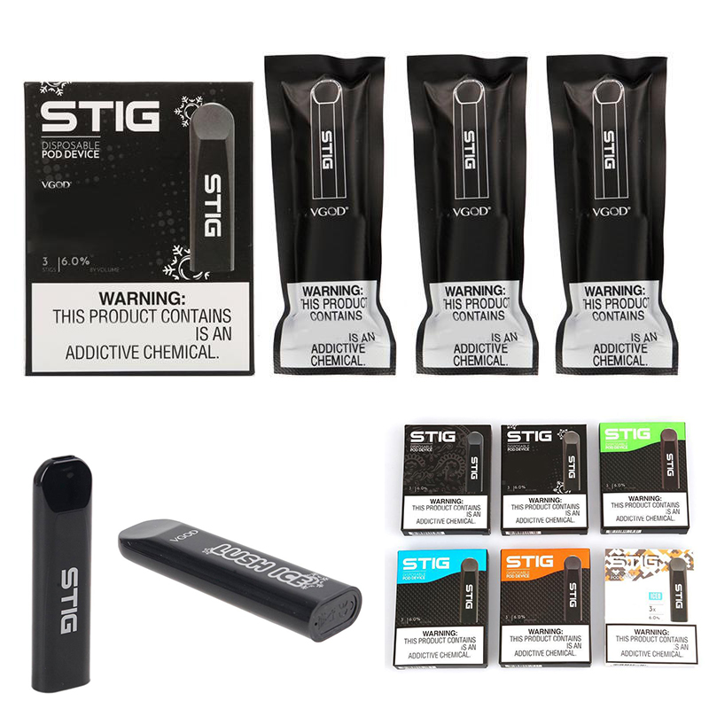 high quality VGod Stig Disposable Vape Pen Kits 3Pcs/Pack cigarettes 270mAh Battery 1.2ML Vapor Pod Device eCigs Puffbars Vapes Electronic Cigarette
high quality VGod Stig Disposable Vape Pen Kits 3Pcs/Pack cigarettes 270mAh Battery 1.2ML Vapor Pod Device eCigs Puffbars Vapes Electronic Cigarette