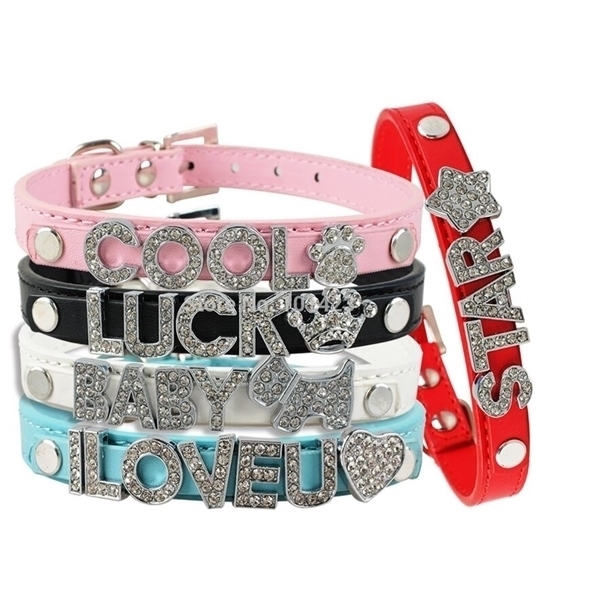 Dog Name Collar Cat Collar Necklace DIY Letter Personalized Pet Dog Collar Plain PU Leather Small Dog Collars Accessories C0414
Dog Name Collar Cat Collar Necklace DIY Letter Personalized Pet Dog Collar Plain PU Leather Small Dog Collars Accessories C0414