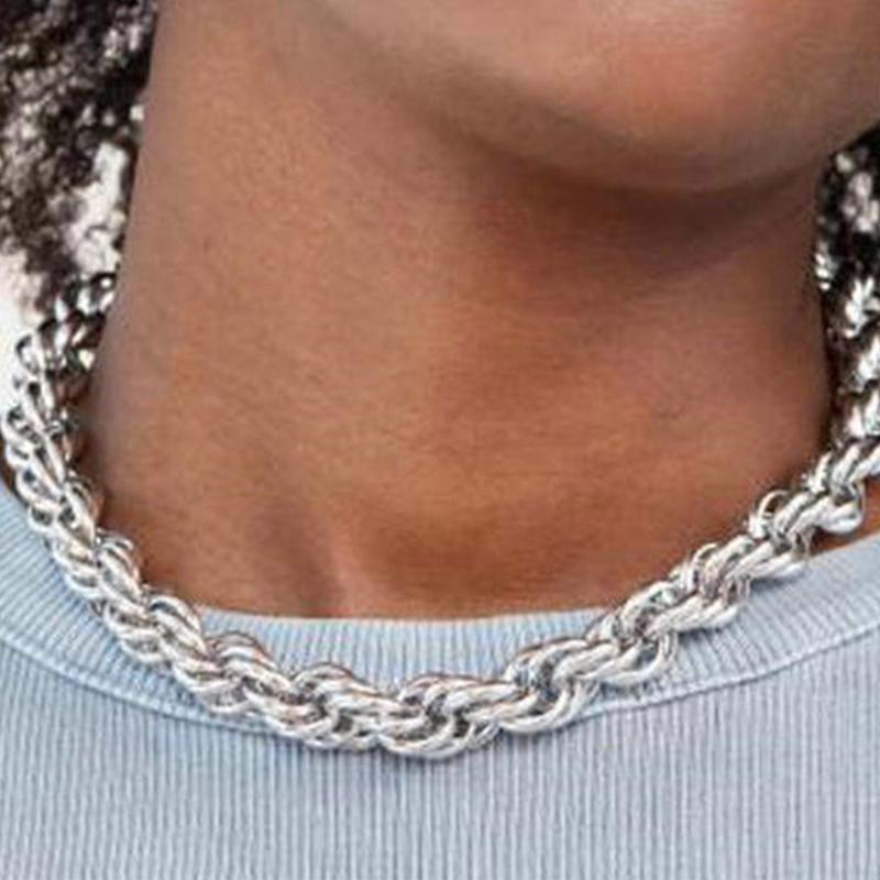 Chokers Hip Hop Coarse Twist Chain Necklace For Women Choker Jewelry Miami Simple Statement Stainless Steel Cuban Link Chains
Chokers Hip Hop Coarse Twist Chain Necklace For Women Choker Jewelry Miami Simple Statement Stainless Steel Cuban Link Chains