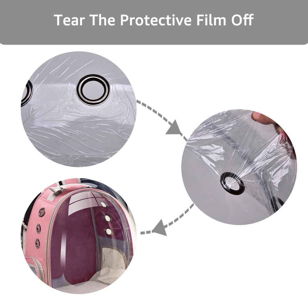 Portable Cat Carrier Bag Breathable Backpack Small Pet Outdoor Travel for Cats Dogs Transparent Space