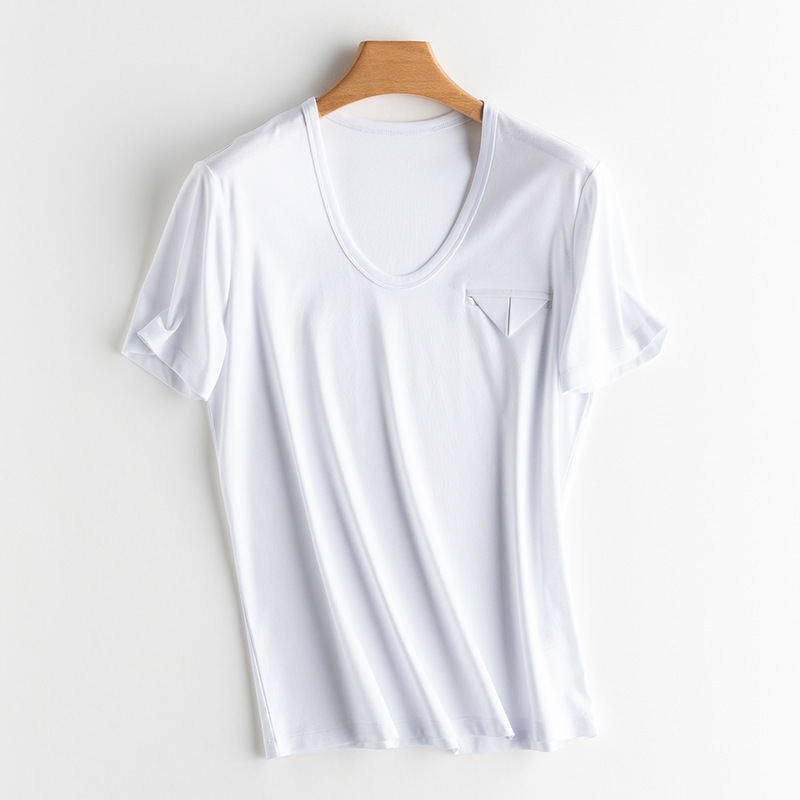 Casual Women Cotton T Shirt Summer Solid Tops Tees Korean Chic Soft T-shirts Aesthetic Clothes Ropa De Mujer 210422