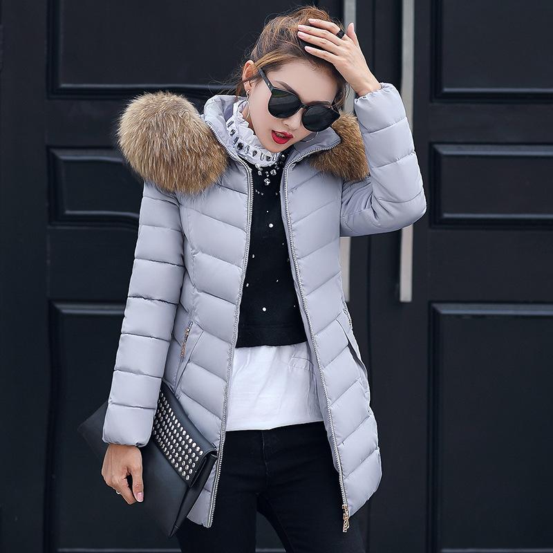 Winter Jacket Women Plus Size Womens Down Cotton Parkas Thicken Outerwear Solid Hooded Coats Female Slim Basic Tops Women's Trench