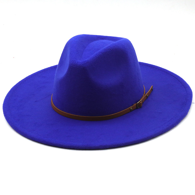 Classical Wide Brim Porkpie Fedora Hat Camel Black Men Women Crushable Winter cap Derby Wedding Church Jazz Hats aa11