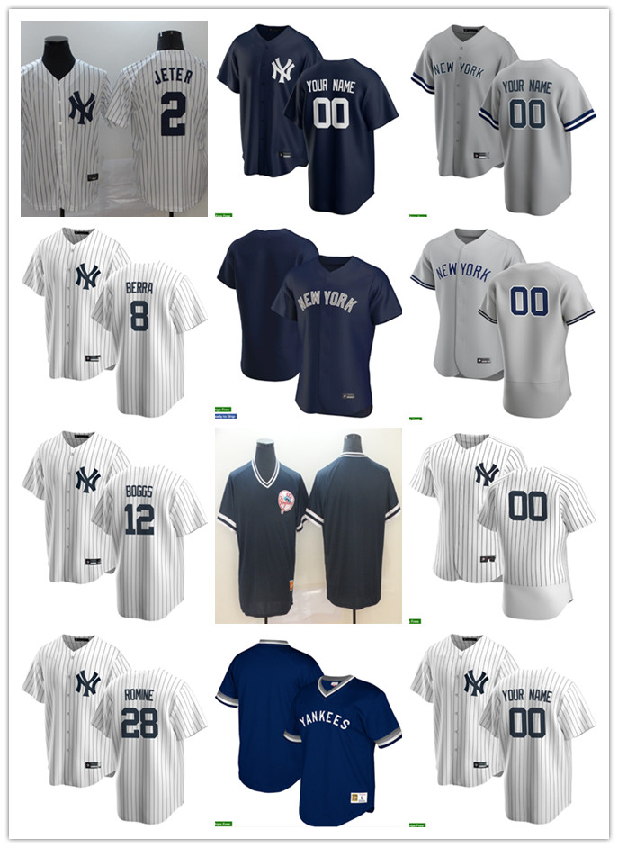 Men Women Youth New York Yankees 8 Yogi Berra 28 Austin Romine 12 Wade Boggs 2 Derek Jeter Custom Baseball Jersey Blank whit, Blue;black
Men Women Youth New York Yankees 8 Yogi Berra 28 Austin Romine 12 Wade Boggs 2 Derek Jeter Custom Baseball Jersey Blank whit, Blue;black