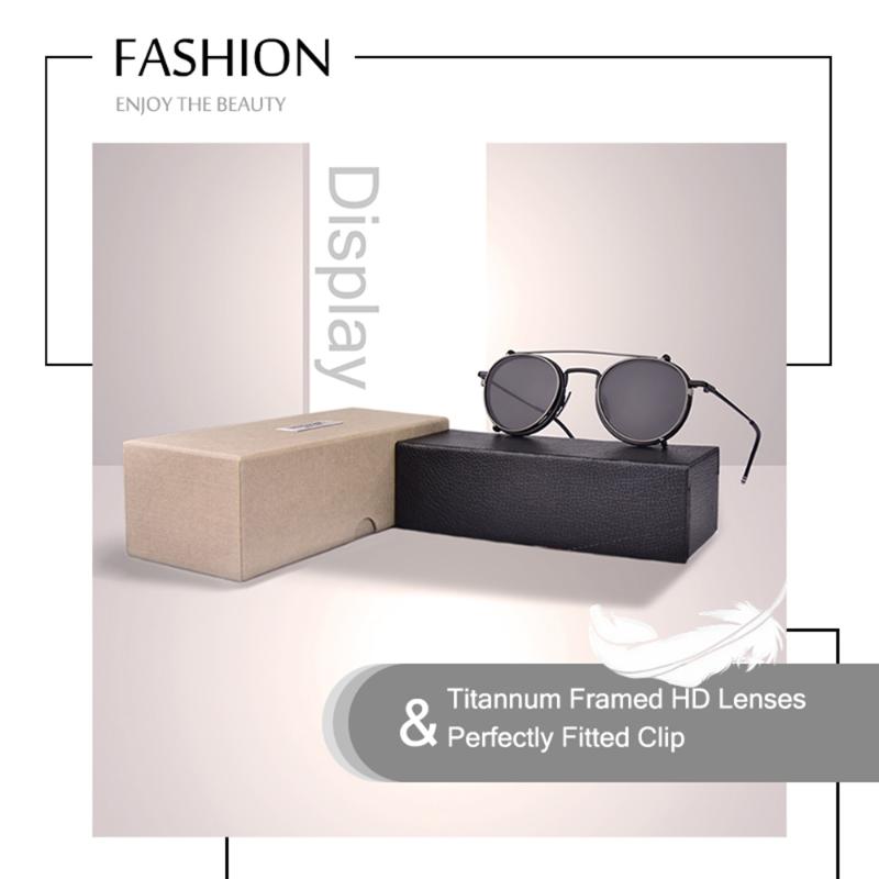 Thom Brand Prescription Round Optical Glasses Frames TB710 With Polarized Clip For Men Women Eyeglasses Original Logo Eyewear Fashion Sungla