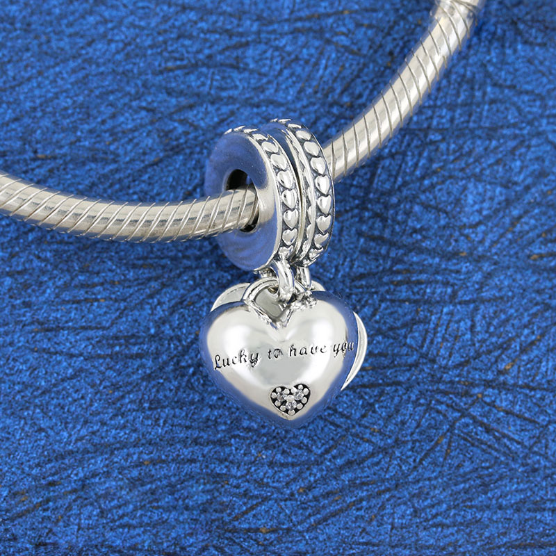 100% 925 Sterling Silver Daughter- & Mother in Law Split Dangle Bead Fits European Pandora Jewelry Charm Bracelets
100% 925 Sterling Silver Daughter- & Mother in Law Split Dangle Bead Fits European Pandora Jewelry Charm Bracelets