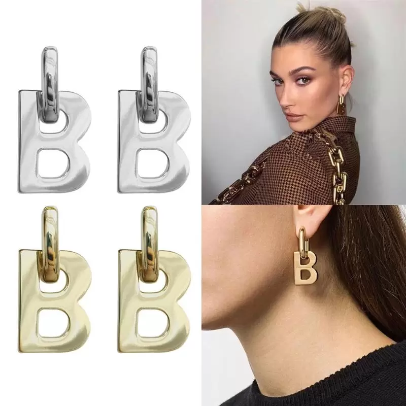 Dangle & Chandelier Cool Girls B Letter Pendant Detachable Hoop Earrings Minimalism Metal Circle Drop Women Fashion Jewelry
Dangle & Chandelier Cool Girls B Letter Pendant Detachable Hoop Earrings Minimalism Metal Circle Drop Women Fashion Jewelry