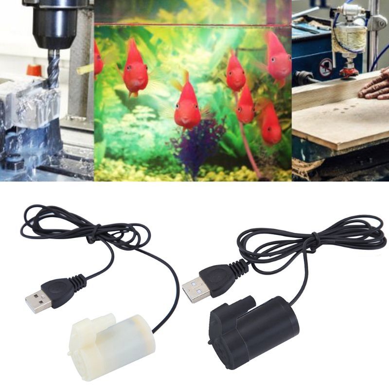 Micro Mini Dompelpomp Fish Tanks Aquarium Usb Driven Dc 5V 2-3L/Min