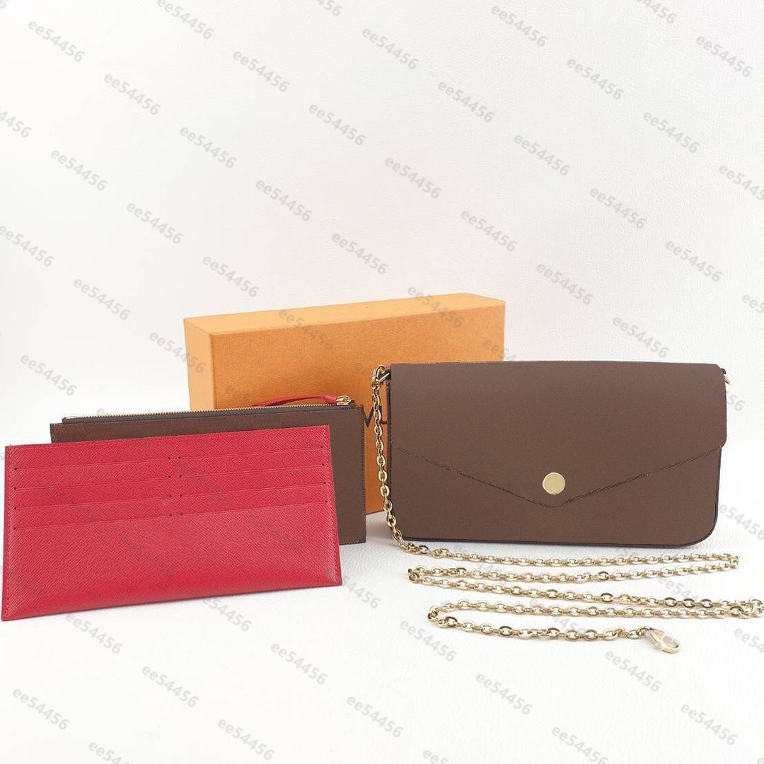 TOP quality shoulder bag brand luxury designer women original Fashion chain Tote clutchbag Crossbody bags 3 piece handbag POCHETTE FeLICIE, Make up the difference
TOP quality shoulder bag brand luxury designer women original Fashion chain Tote clutchbag Crossbody bags 3 piece handbag POCHETTE FeLICIE, Make up the difference