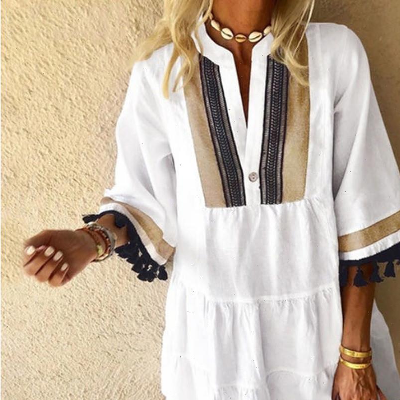 women dresses dress fashion color contrast mini retro elbow sleeve womens summer sundress casual loose vestito da donna, Black;gray
women dresses dress fashion color contrast mini retro elbow sleeve womens summer sundress casual loose vestito da donna, Black;gray