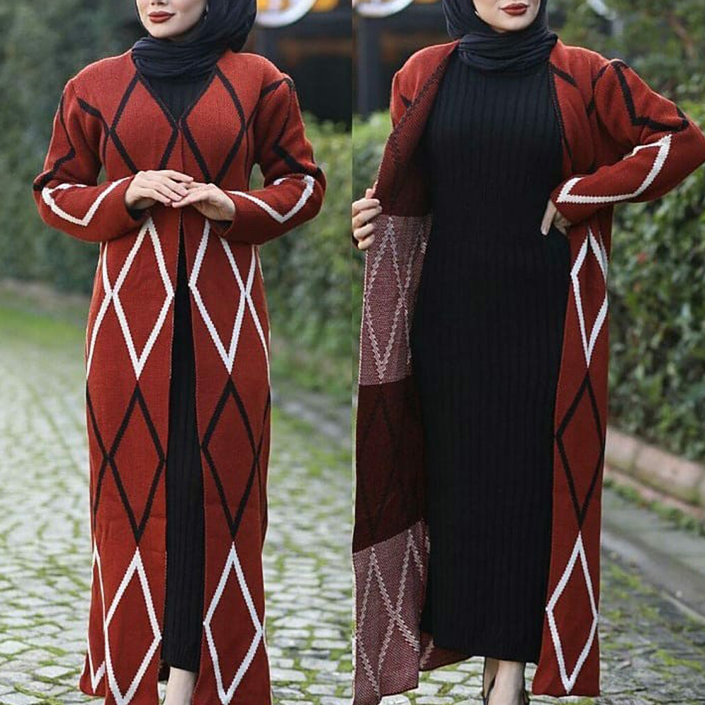 20212021 autumn winter abayas for women muslim 2 pieces sets arabic kaftan cardigan knitted dress sweater coats vetement musulman, Red
20212021 autumn winter abayas for women muslim 2 pieces sets arabic kaftan cardigan knitted dress sweater coats vetement musulman, Red