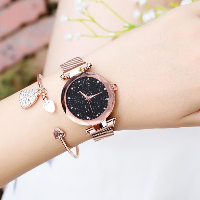 Wristwatches IN STOCKS Women's Magnetic Starry Sky Watches Quartz Stainless Steel Mesh Bracelet Dropship, 04
Wristwatches IN STOCKS Women's Magnetic Starry Sky Watches Quartz Stainless Steel Mesh Bracelet Dropship, 04