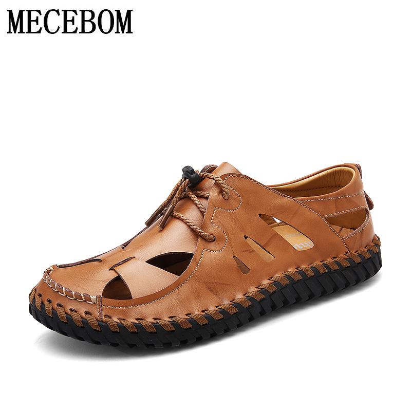 Sandals Men's Summer Quality Split Leather Shoes For Male Lace-up Beach Men Zapatillas Hombre Size 38-44 1858m, Black
Sandals Men's Summer Quality Split Leather Shoes For Male Lace-up Beach Men Zapatillas Hombre Size 38-44 1858m, Black
