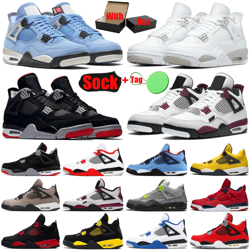 fashion With Box&Sock&Tag 4 4s mens womens basketball shoes jumpman Cactus Jack University Blue White Oreo What The men trainers sports sneakers
fashion With Box&Sock&Tag 4 4s mens womens basketball shoes jumpman Cactus Jack University Blue White Oreo What The men trainers sports sneakers
