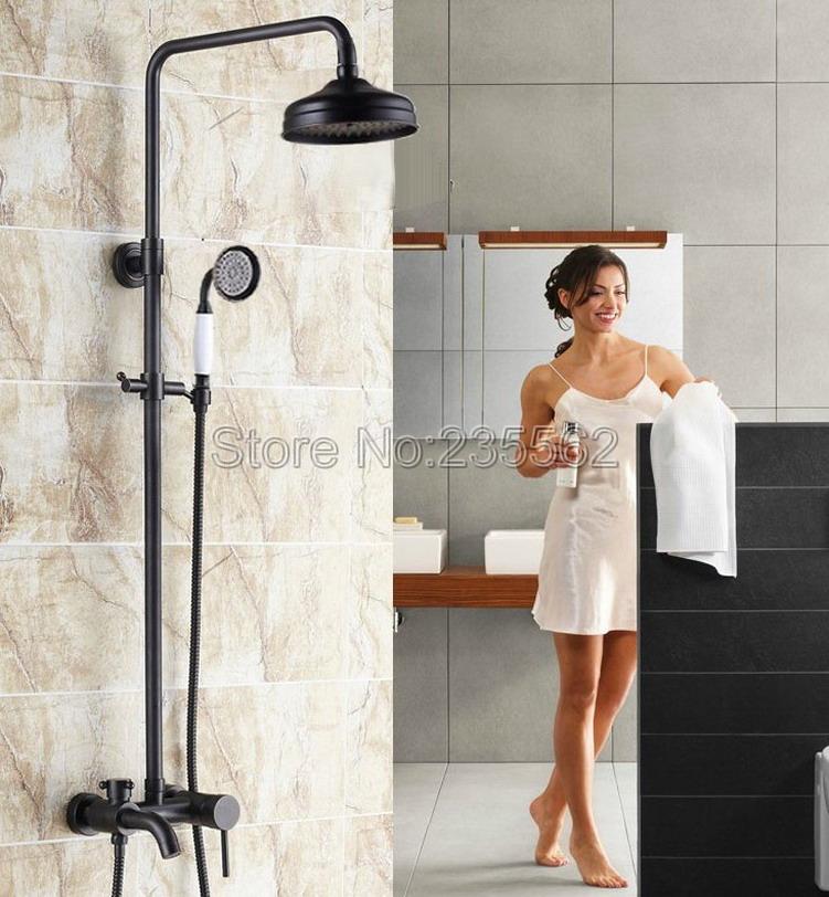 Luxury Black Oil Rubbed Brass Rain Shower Faucet Ceramic Hand Style Spray Rainfall Mixer Tap Lrs343 Bathroom Sets
Luxury Black Oil Rubbed Brass Rain Shower Faucet Ceramic Hand Style Spray Rainfall Mixer Tap Lrs343 Bathroom Sets