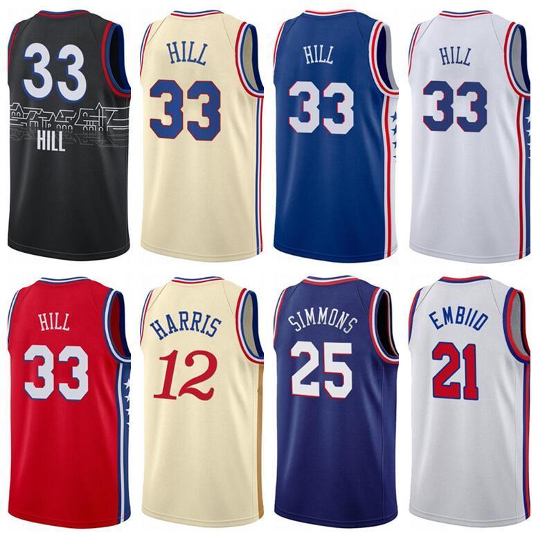 Print Basketball George Hill Jersey 33 Joel Embiid 21 Ben Simmons 25 Tobias Harris Seth Curry City Earned Edition Size S to XXXL, Black;red
Print Basketball George Hill Jersey 33 Joel Embiid 21 Ben Simmons 25 Tobias Harris Seth Curry City Earned Edition Size S to XXXL, Black;red