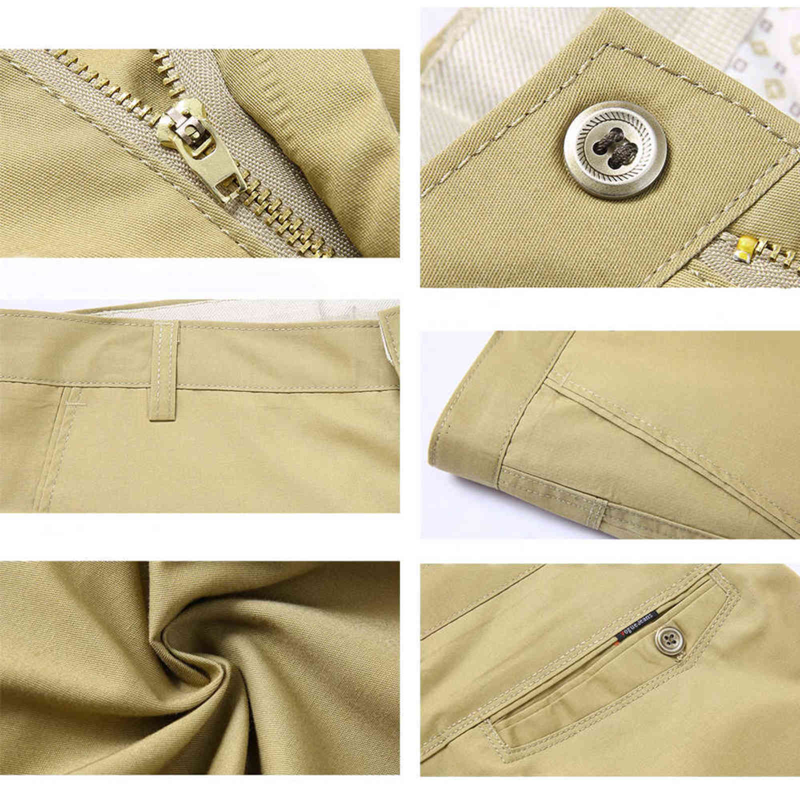 Casual Pants Men 100% Cotton Flannel Pant Business Comfortable Thin Long Trousers Streetwear For Man Navy Black 211112