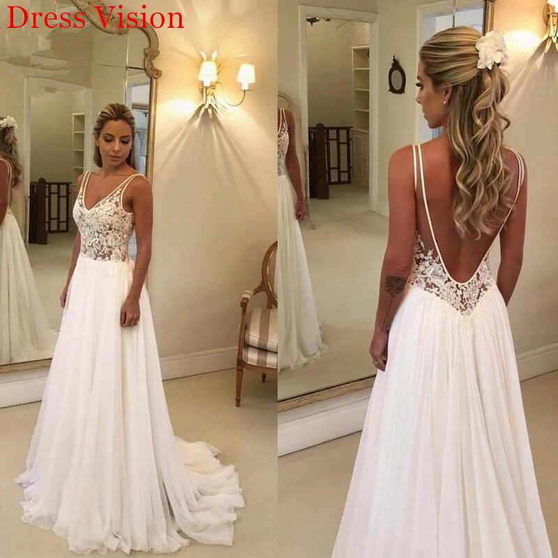 Light Wedding Dress Lace Backless Vestidos De Novia Beach Wedding Party Dress Robe De Soiree Bride To Be, White
Light Wedding Dress Lace Backless Vestidos De Novia Beach Wedding Party Dress Robe De Soiree Bride To Be, White