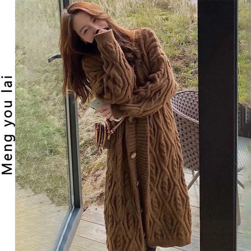 Women' Jackets CMAZ 2021 Autumn Winter Thick Coats For Women Retro Style Knit Cardigan Design Ins Trendy All-Match, Beige
Women' Jackets CMAZ 2021 Autumn Winter Thick Coats For Women Retro Style Knit Cardigan Design Ins Trendy All-Match, Beige