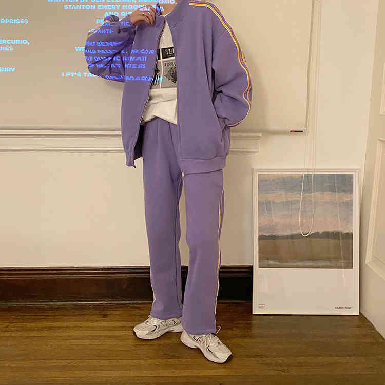 2 colors autumn winter women sets sweatshirt coat tops+long pants korean style women tracksuits women clothing set (F4115 210423