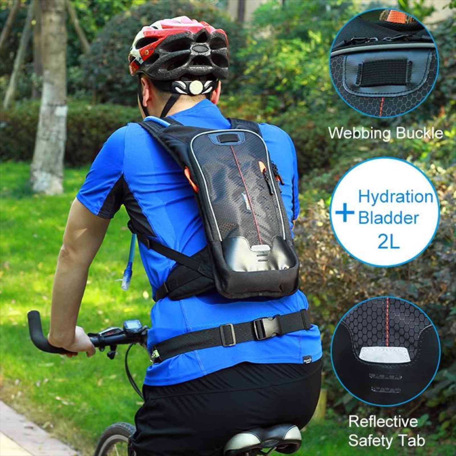 hydration backpack pack 2l bpa bladder option waterproof water bag outdoor running, hiking, cycling, camping
hydration backpack pack 2l bpa bladder option waterproof water bag outdoor running, hiking, cycling, camping