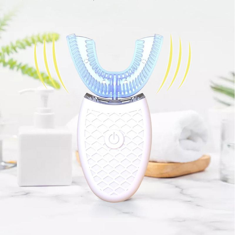 Smart Electric Toothbrush 360 Degrees Automatic Sonic U Type 4 Modes Tooth Brush USB Charging Whitening Blue Light 
Smart Electric Toothbrush 360 Degrees Automatic Sonic U Type 4 Modes Tooth Brush USB Charging Whitening Blue Light
