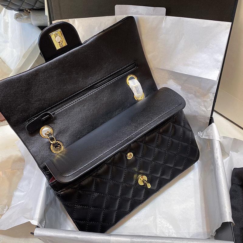 Luxury Designer Bags Classic Fashion Lamb Skin Handbags Top Quality Wallet Famous Women Purse Gold And Silver Chain Female Package
Luxury Designer Bags Classic Fashion Lamb Skin Handbags Top Quality Wallet Famous Women Purse Gold And Silver Chain Female Package