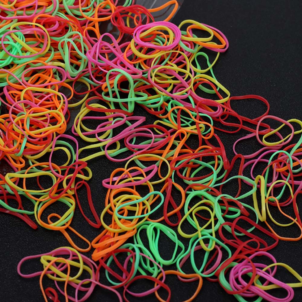 200pcs/bag Mixed Colorful Rubber Bands Girls Pet Dog DIY Hair Bows Grooming Hairpin Hair Accessories For small dog supply