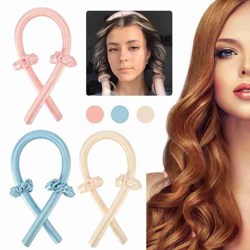 Heatless Curling Rod Curls Silk Ribbon Hair Rollers Sleeping Soft Headband Wave Lazy Curler Set Make Clips & Barrettes, Golden;silver
Heatless Curling Rod Curls Silk Ribbon Hair Rollers Sleeping Soft Headband Wave Lazy Curler Set Make Clips & Barrettes, Golden;silver