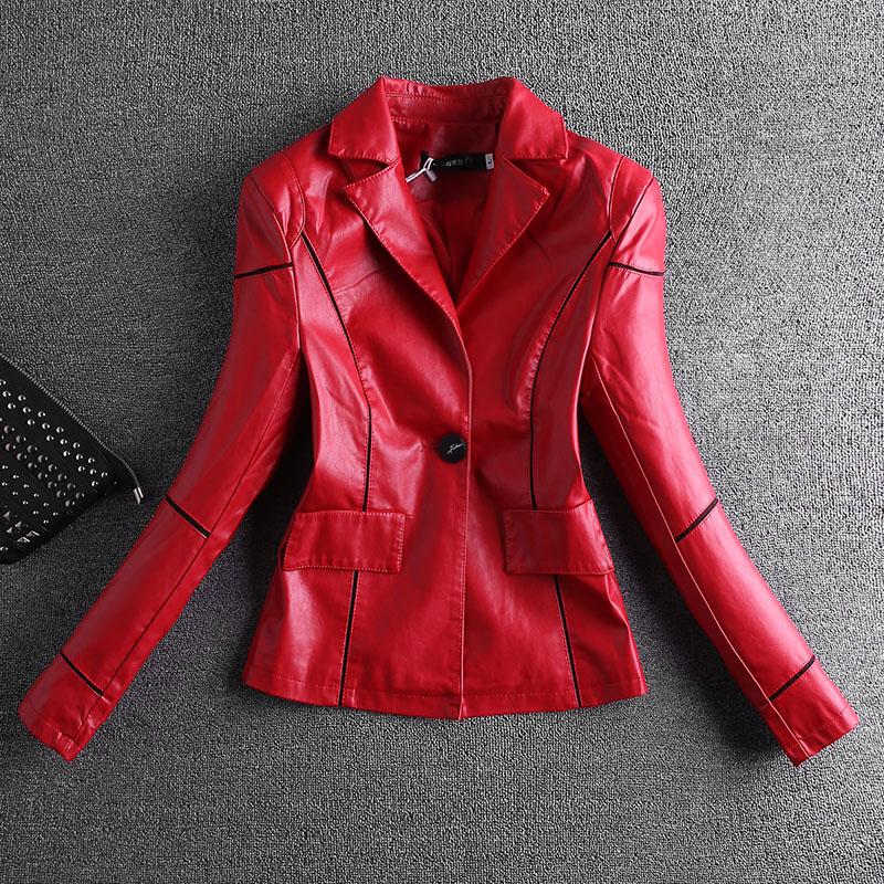 Women's Leather & Faux 2021 Jacket Spring Outerwear Fashion Wild Short Coat Female Motorcycle Clothing Black Red 3XL 
Women's Leather & Faux 2021 Jacket Spring Outerwear Fashion Wild Short Coat Female Motorcycle Clothing Black Red 3XL
