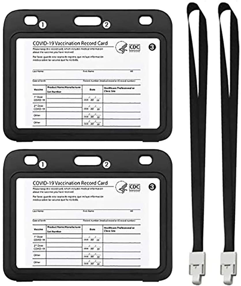 Leather CDC Vaccination Card Protector 4 X 3 with Lanyard mmunization Record Vaccination Cards Holder 7854
Leather CDC Vaccination Card Protector 4 X 3 with Lanyard mmunization Record Vaccination Cards Holder 7854