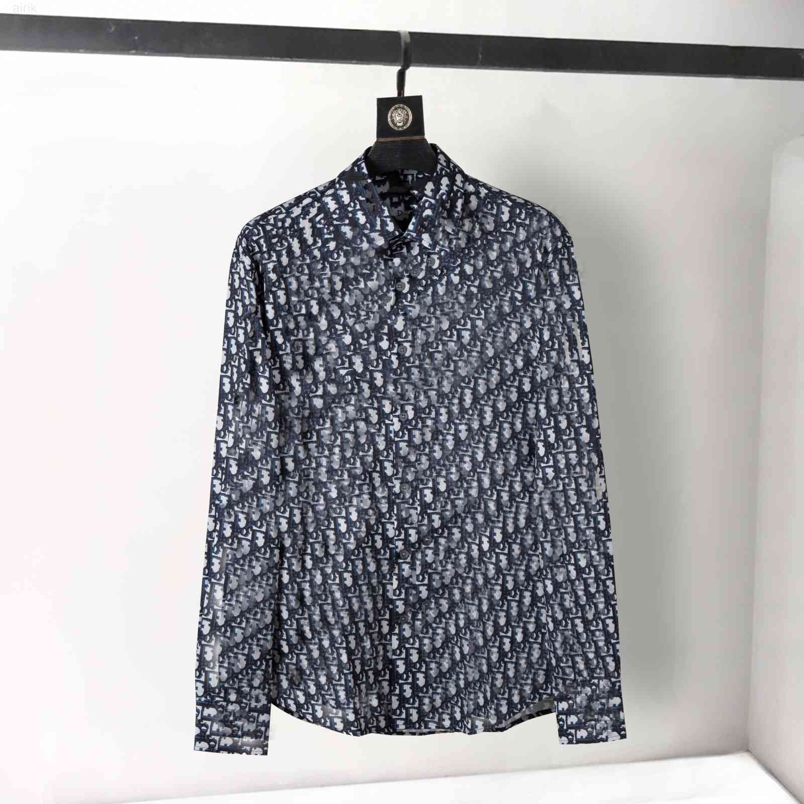 2022 Designers Mens Dress Shirts Business Fashion Casual Long Sleeve Shirt Brands Men Spring Slim Fit chemises de marque pour hommes, Brown
2022 Designers Mens Dress Shirts Business Fashion Casual Long Sleeve Shirt Brands Men Spring Slim Fit chemises de marque pour hommes, Brown