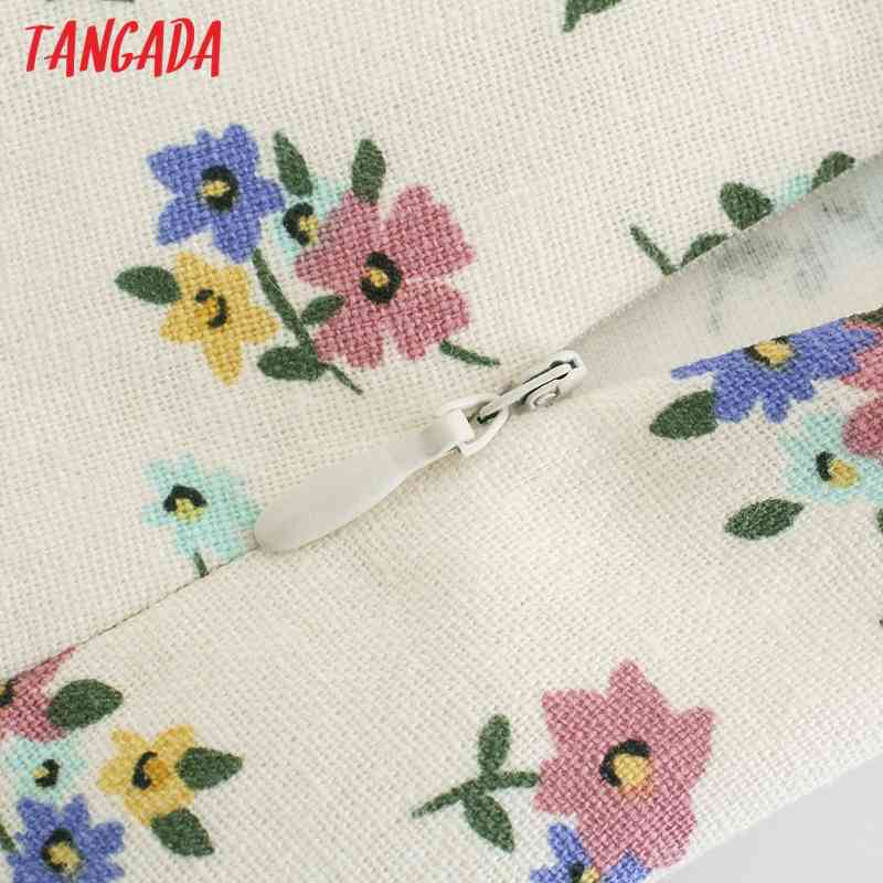 Women Floral Print Skirts Faldas Mujer Zipper French Style Female Mini Skirt 5Z99 210416