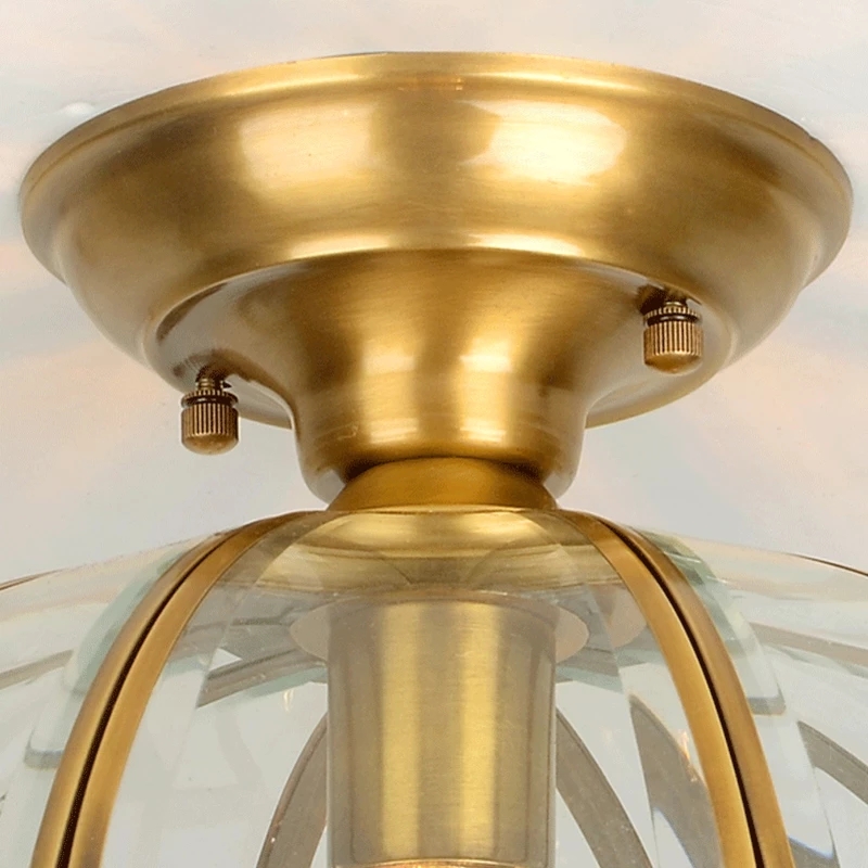 European style Copper ceiling Lamp light E27 LED Toolery Dining Room Bedroom Restaurant home Commercial Lights