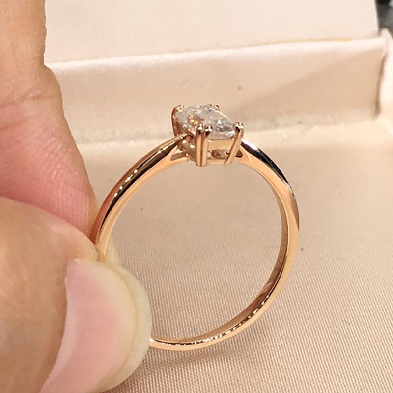 Cluster Rings 10K Au417 Gold Women Ring Moissanite Diamonds 1 2 3 4 Rectangle Emerald Elegant Wedding Party Engagement Anniversary, Golden;silver 
Cluster Rings 10K Au417 Gold Women Ring Moissanite Diamonds 1 2 3 4 Rectangle Emerald Elegant Wedding Party Engagement Anniversary, Golden;silver