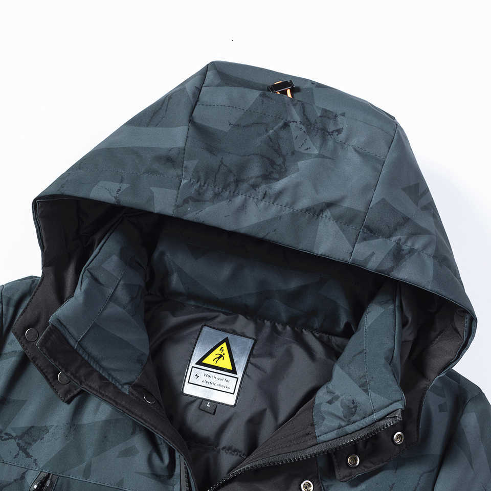 Oumor 8XL Men Winter Long Casual Camouflage Hood Jacket Parkas Coat Men Outdoor Fashion Warm Thick Pockets Parkas Trench Men 210818