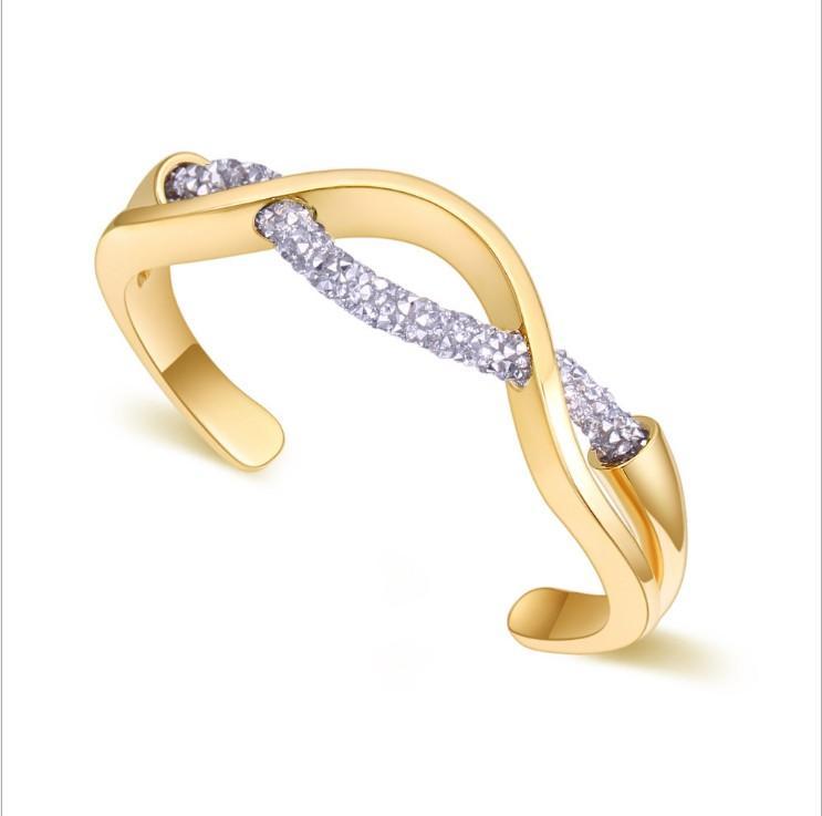 fashion vision Trendy bangles with real gold plated full crystal rope stainless bangle bracelet model no. NE955
fashion vision Trendy bangles with real gold plated full crystal rope stainless bangle bracelet model no. NE955