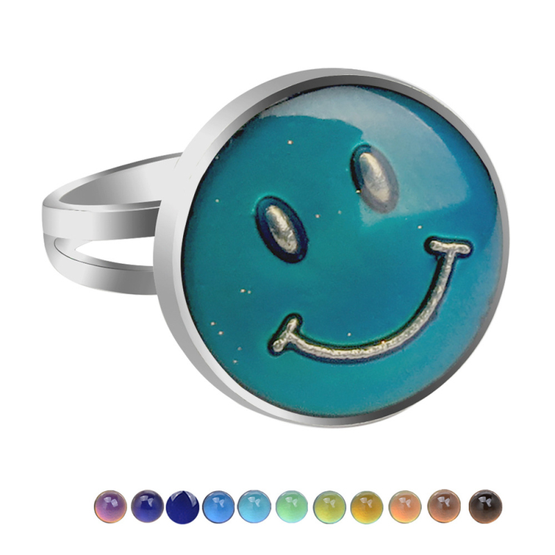 Lovely Design Friendship Mood Emotion Feeling Adjustable Emoji Ring 12 Color Change Rings Jewelry for Promotion
Lovely Design Friendship Mood Emotion Feeling Adjustable Emoji Ring 12 Color Change Rings Jewelry for Promotion
