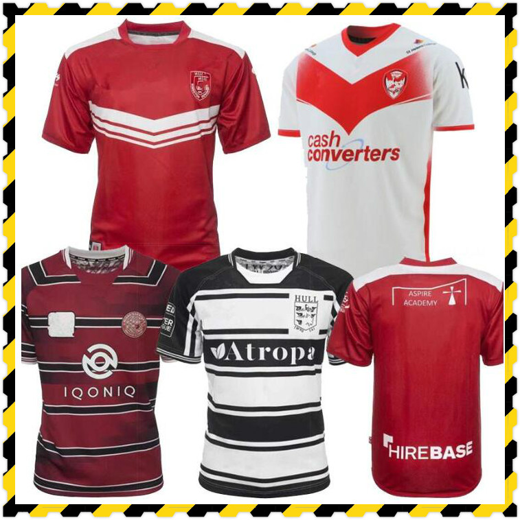2021 men British RUGBY Jersey shirts HULL FC Rovers St Helens WIGAN WARRIOR football shirt, Black
2021 men British RUGBY Jersey shirts HULL FC Rovers St Helens WIGAN WARRIOR football shirt, Black