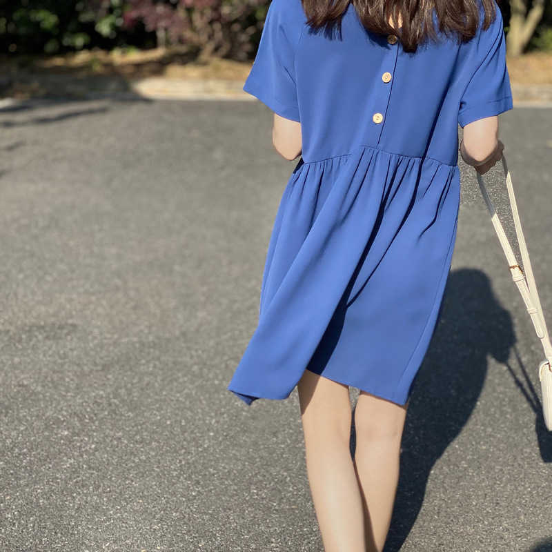 HXJJP Summer Chiffon Dress Korean Women's Monochrome Knee-Length Button-down Short Sleeved Loose 210607, Red
HXJJP Summer Chiffon Dress Korean Women's Monochrome Knee-Length Button-down Short Sleeved Loose 210607, Red